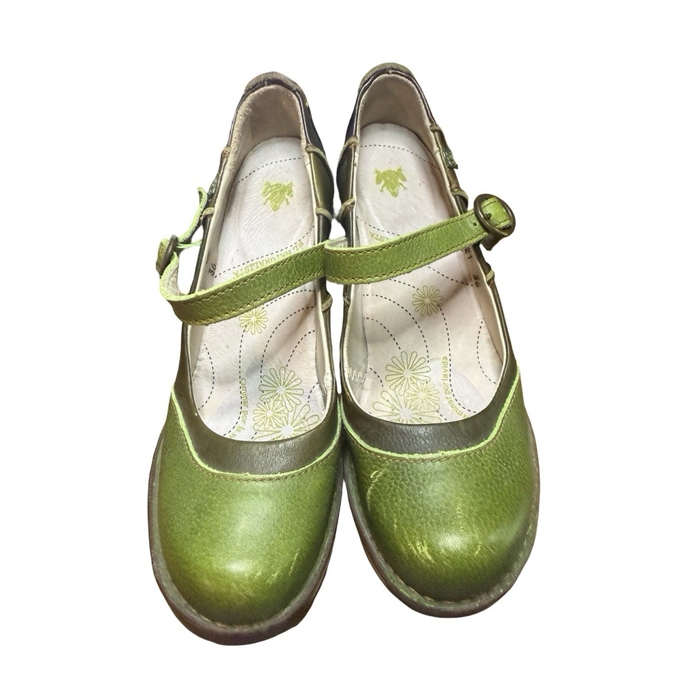 El Naturalista Green Leather Pumps EUR 36 womens - Picture 3 of 8
